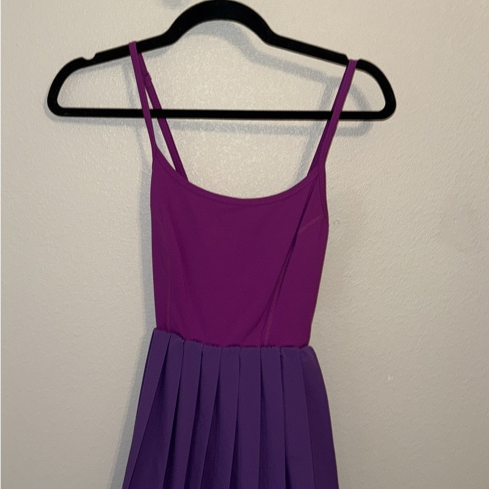 Fuchsia/Purple 2 Toned Athletic Tennis Dress